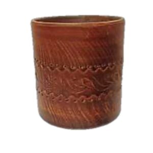 Szklanka Cylinder, czerwona glina