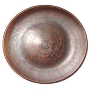 Talerz 250 mm., gładki, czerwona glina