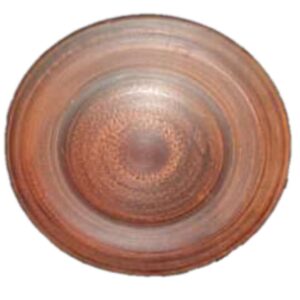 Talerz 280 mm., gładki, czerwona glina