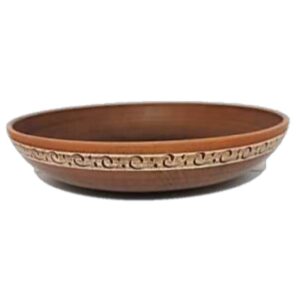 Miska na pierogi 240 mm., 1,2 litra, angoba, Trypole, czerwona glina