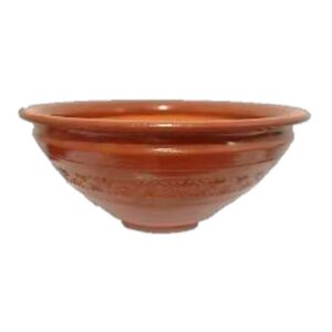 Makutra ceramiczna #1, glazura, czerwona glina