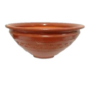Makutra ceramiczna #2, glazura, czerwona glina