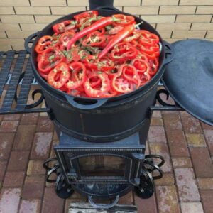 Grill węglowy piec, wyrób kuty