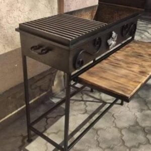 Grill węglowy z półką, wyrób kuty